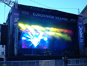 Scenen på Eurovision 2014 stod CLP naturligvis for 